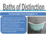 Baths of Distinction: Designer, Clawfoot Faucet & Air Jetted Bathtub's Company