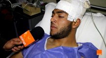 أسامة الحسيني لاعب النادي الصفاقسي يتحدث عن حالته الصحية و على حادثة الإعتداء عليه