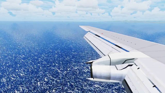 FSX United Boeing 737-200 Landing @ Las Americas ( Wing ) ( HD )