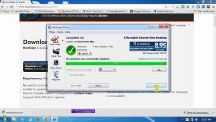 Hardwipe: A permanently Data Deletion Tool