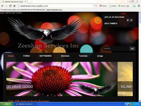 Introduction of website ,weebly training part 1 urdu by zeeshan services inc