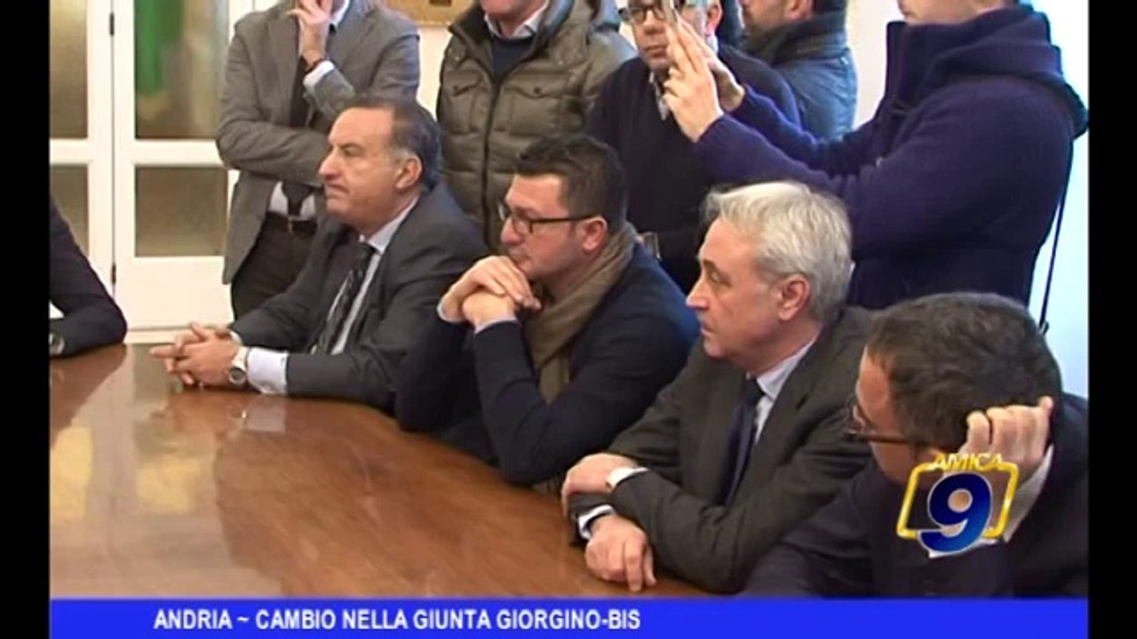 Andria | Cambio nella Giunta Giorgino-Bis