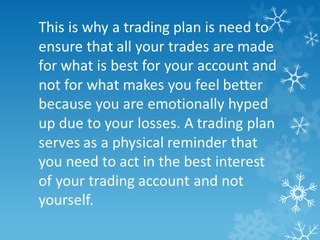 The Need of a Forex Trading Plan