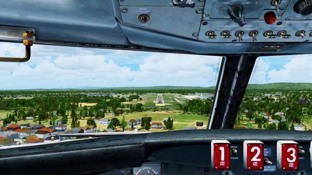 FSX TWA Boeing 707 Landing @ Eastern West Virginia Regional ( Cockpit ) ( HD )