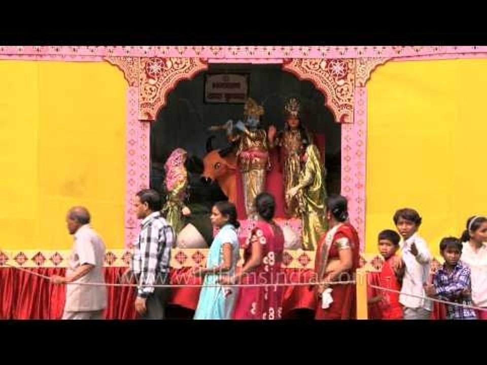 Followers of Lord Krishna during Janmashtami
