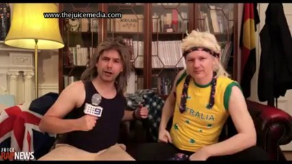 Assange dons mullet in Aussie polls spoof video