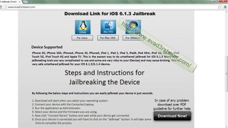 iOS 6 Evasion Jailbreak 6.1.3 and 6.1.4 untethered by evad3rsteam