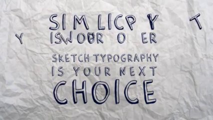 Sketch Typography - After Effects Template