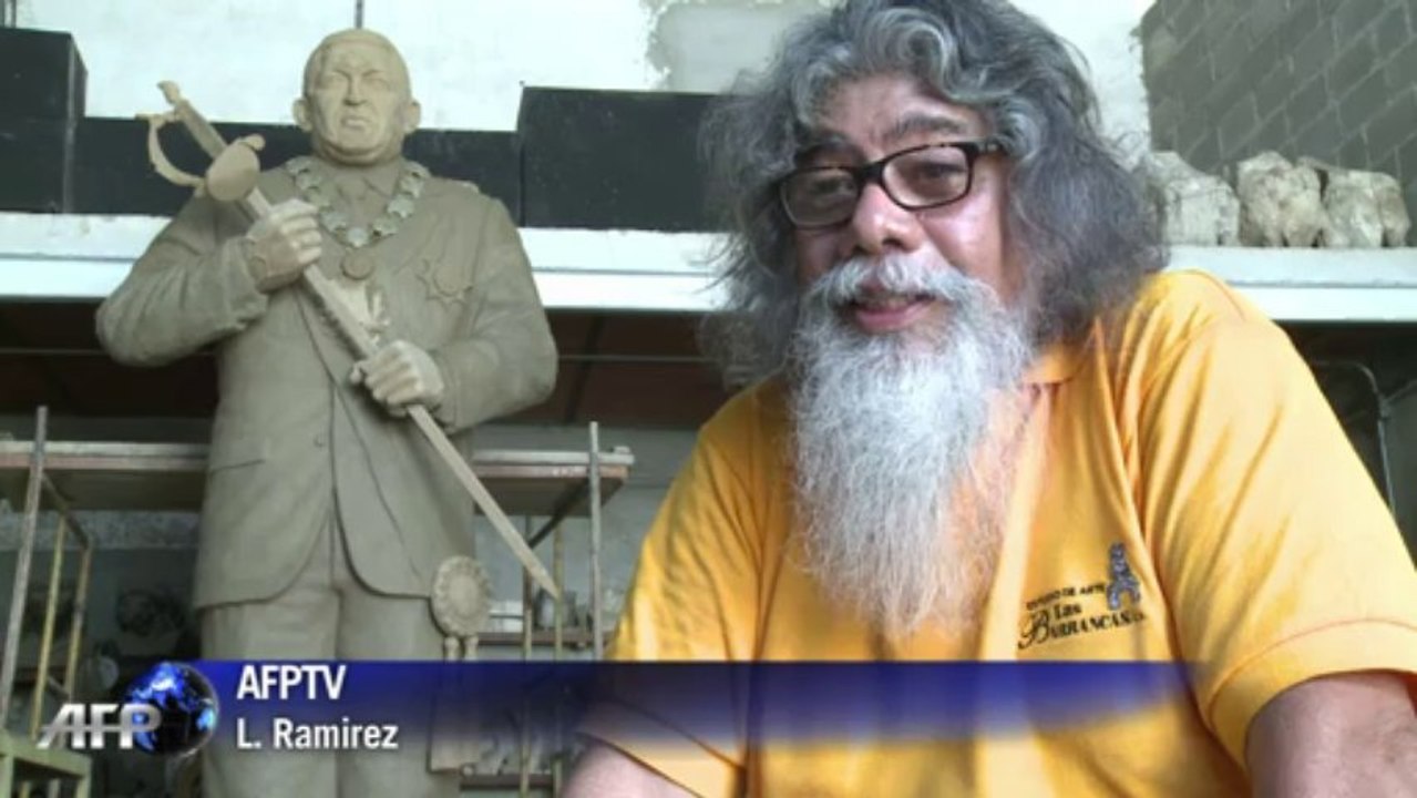 Venezuela: une statue à la gloire du président Hugo Chavez