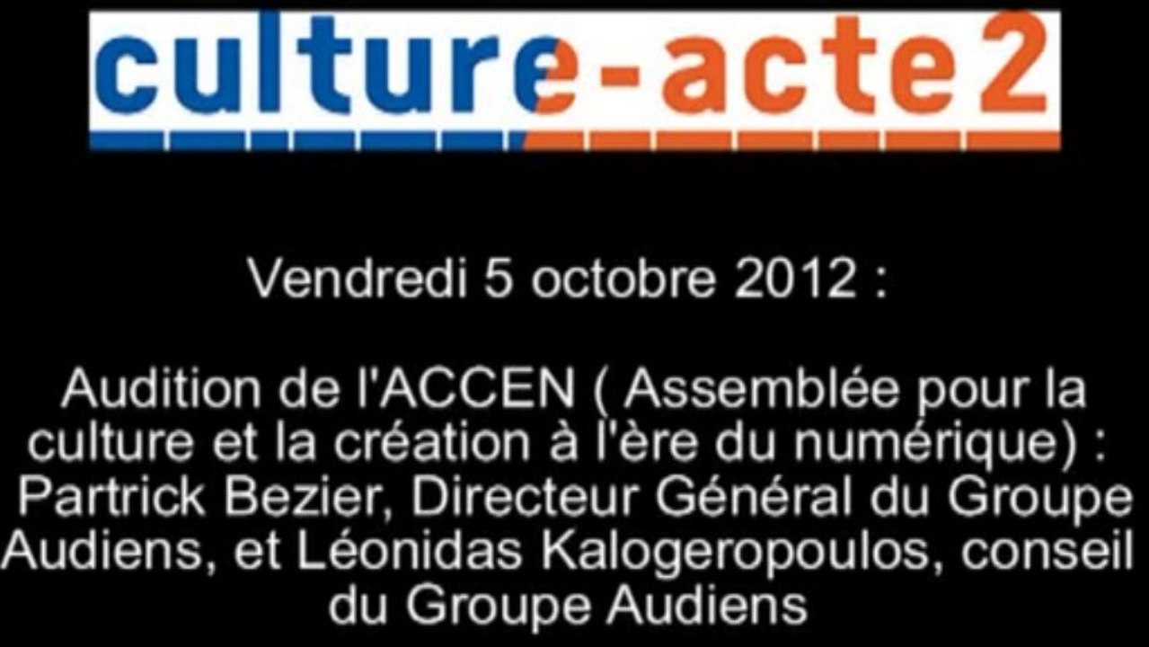 Mission culture-acte2 | audition de l'ACCEN - Assemblée pour la Culture et la création à l'Ere du