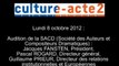 Mission culture-acte2 | audition de la SACD - Société des Auteurs et Compositeurs Dramatiques [aud