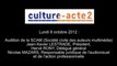 Mission culture-acte2 | audition de la SCAM - Société Civile des Auteurs Multimédia [audio]