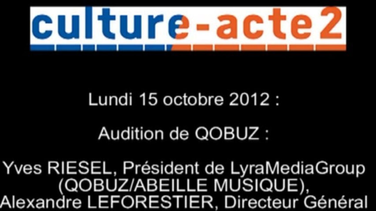 Mission culture-acte2 | audition de QOBUZ [audio]