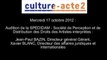 Mission culture-acte2 | audition de la SPEDIDAM - Société de Perception et de Distribution des Dro