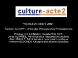 Mission culture-acte2 | audition de l'UPP - Union des Photographes Professionnels [audio]