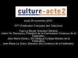 Mission culture-acte2 | Audition FFT (Fédération Française des Télécoms) [audio]