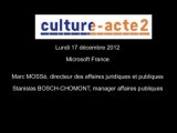 Mission Culture-acte2 | Audition de Microsoft France [audio]