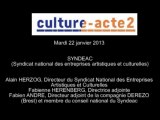 Mission Culture-acte2 | Audition du SYNDEAC (Syndicat national des entreprises artistiques et cultur