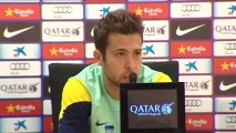 Jordi Alba ve difícil el grupo del Barcelona en la Liga de Campeones