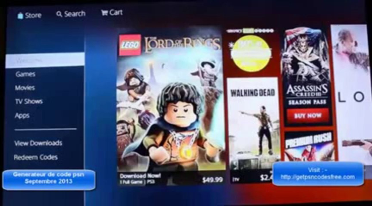 ▶ generateur de code psn septembre 2013 psn code generator septembre 2013