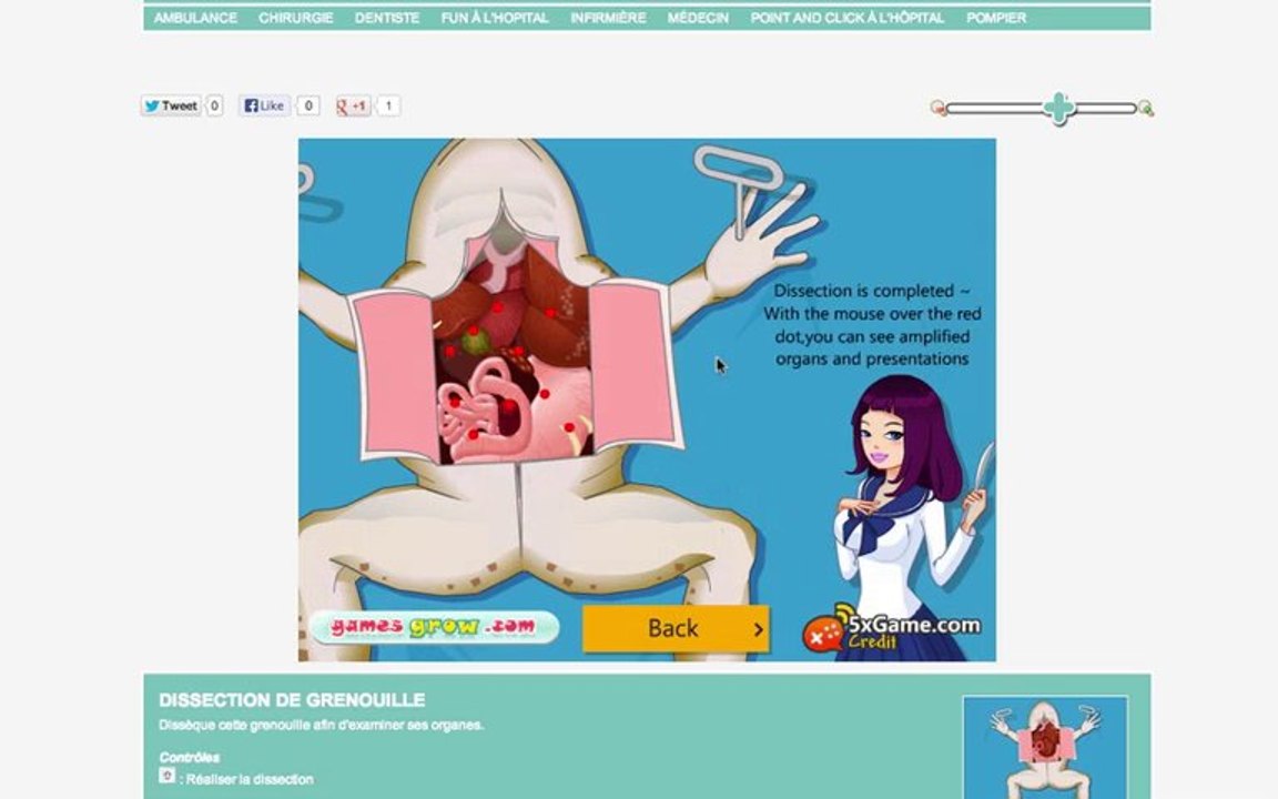 Un jeu d'hôpital issu du site docmadness.com
