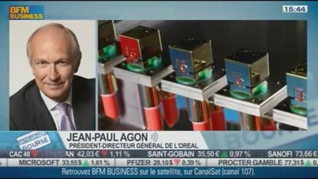Bilan semestriel de L'Oréal et le marché des cosmétiques: Jean-Paul Agon, dans Intégrale Bourse - 30/08