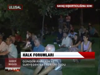 HALK FORUMLARI SAVAŞA KARŞI