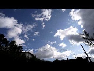 Clouds following each other