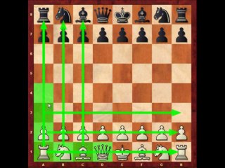 Satranç tahtasının konumu ve taşların dizilişi