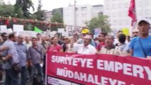 Turks demonstrate against military intervention in Syria