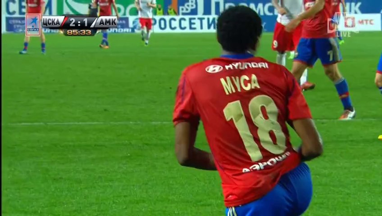 7 тур ЧР 2013 ЦСКА - Амкар   2 тайм