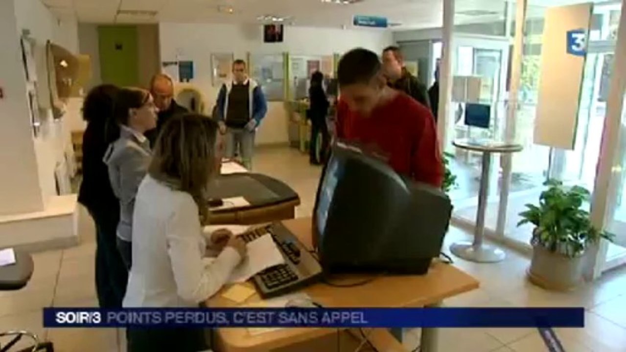 Permis : points perdus, c'est sans appel