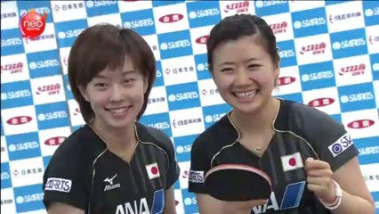 愛佳純スターツ卓球女子世界杯プロモ