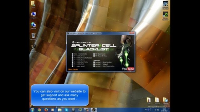 Tom Clancy's Splinter Cell Blacklist Hack/Trainer +11 Options Speed hack, Money hack August 2013