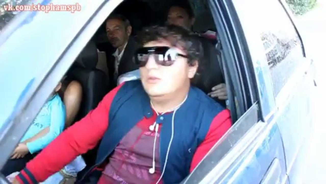 Russian drivers are sick... They drive on sidewalks.