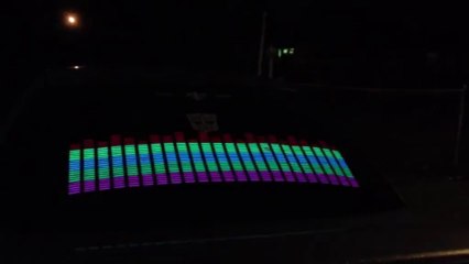 Autocolant LED auto luneta. www.autoaccesorii.eu