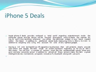 Apple iPhone 5 Deals