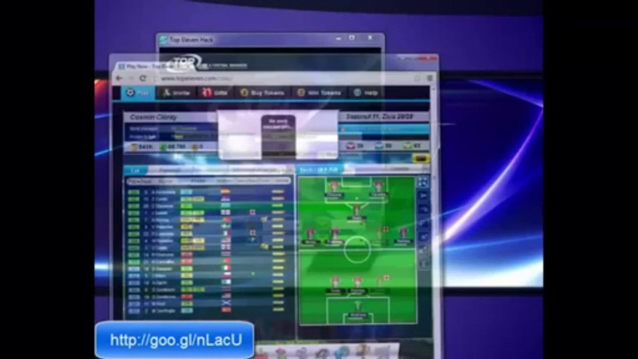 Top Eleven Hack tool Tokens and Cash September 2013