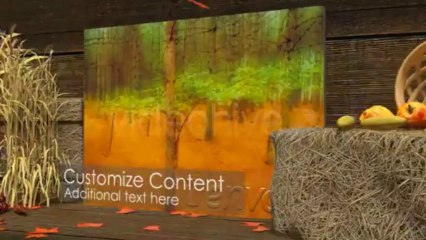 Autumn Themed Video Displays - After Effects Template