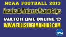 Watch Massachusetts vs Wisconsin Live Streaming NCAA College Football