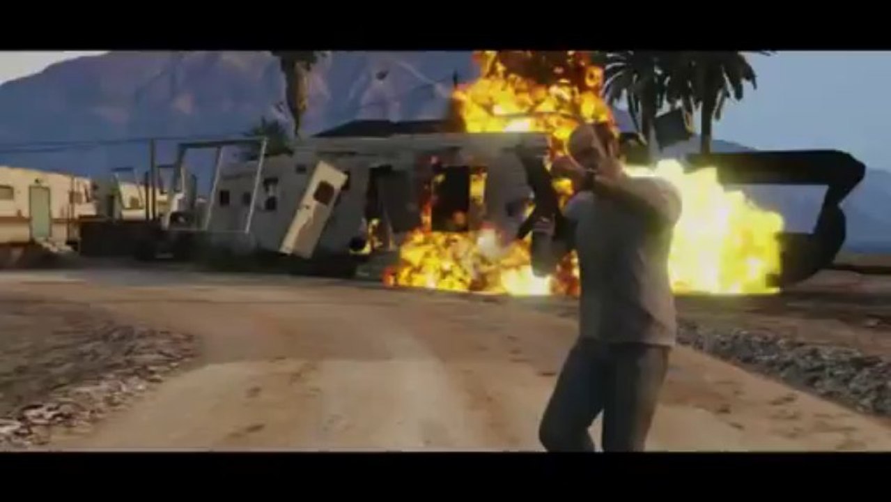 الاعلان الرسمي الأول للعبة المنتظره GTA V يكشف الشخصيات الجديدة وموعد إطلاقها