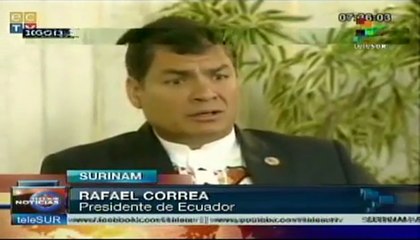 Desea Correa que Unasur rechace eventual agresión contra Siria