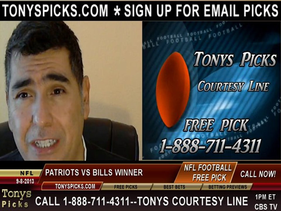 Buffalo Bills vs. New England Patriots Pick Prediction NFL Pro Football Odds Preview 9-8-2013