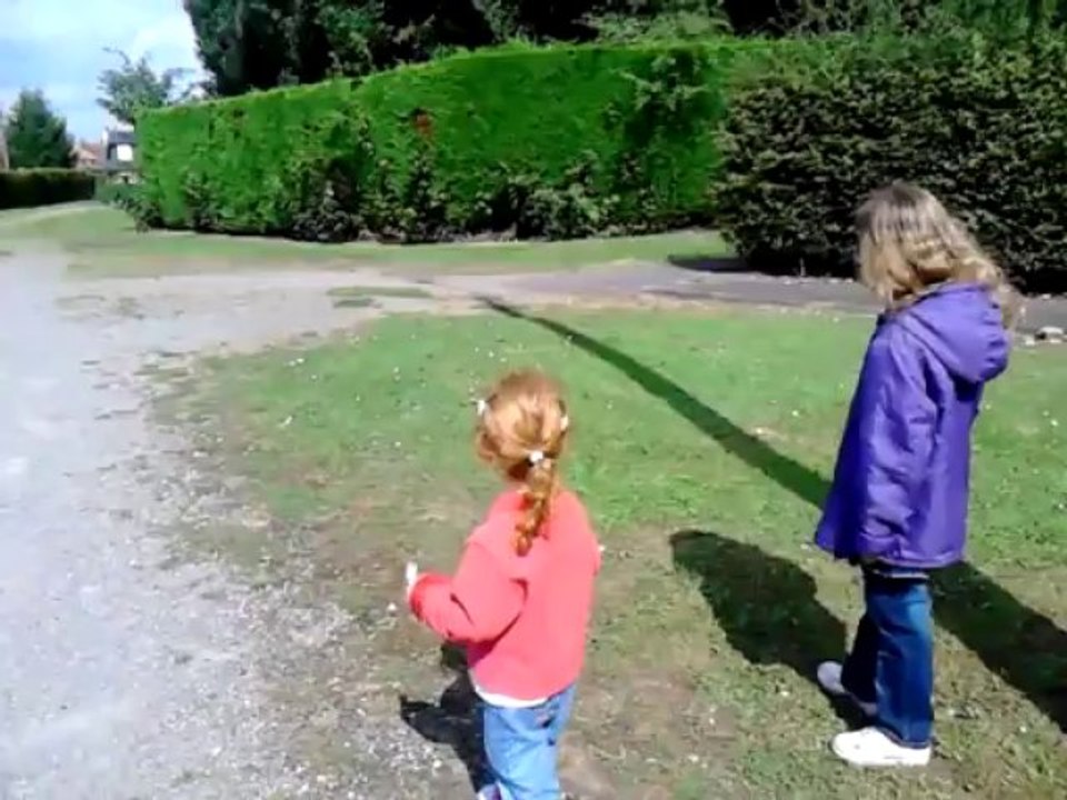 june et le petit chat du parc