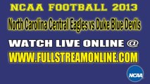 Watch North Carolina Central vs Duke Live NCAA Football Game Online