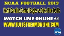 Watch North Carolina Central vs Duke Live Streaming NCAA College Football