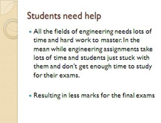 Engineering Assignment Help