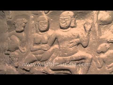 Panel showing Bhavachakra, Fibre replica satvahana period (2nd - 3rd century)