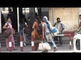 Passengers arrive at Jalandhar railway station