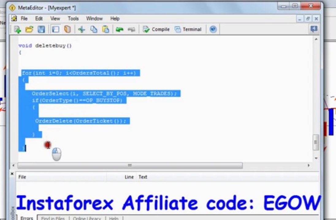 Mql4 Programming tutorial 23 - Orderdelete function